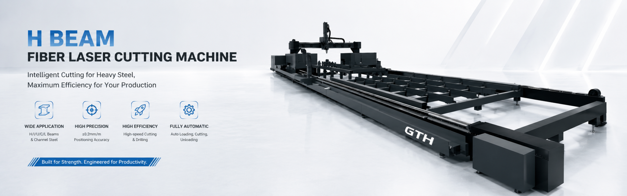H Beam Steel Laser Cutting Machine 2048x640