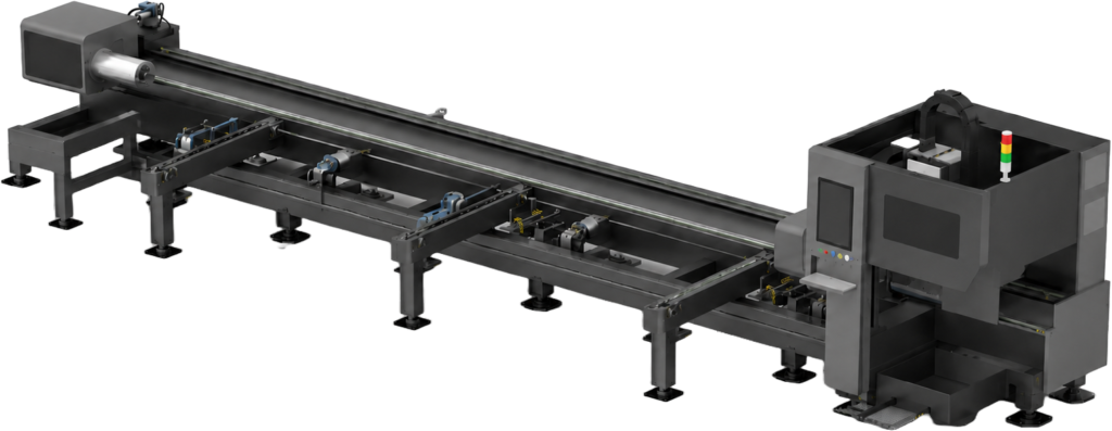 two chucks tube laser cutting